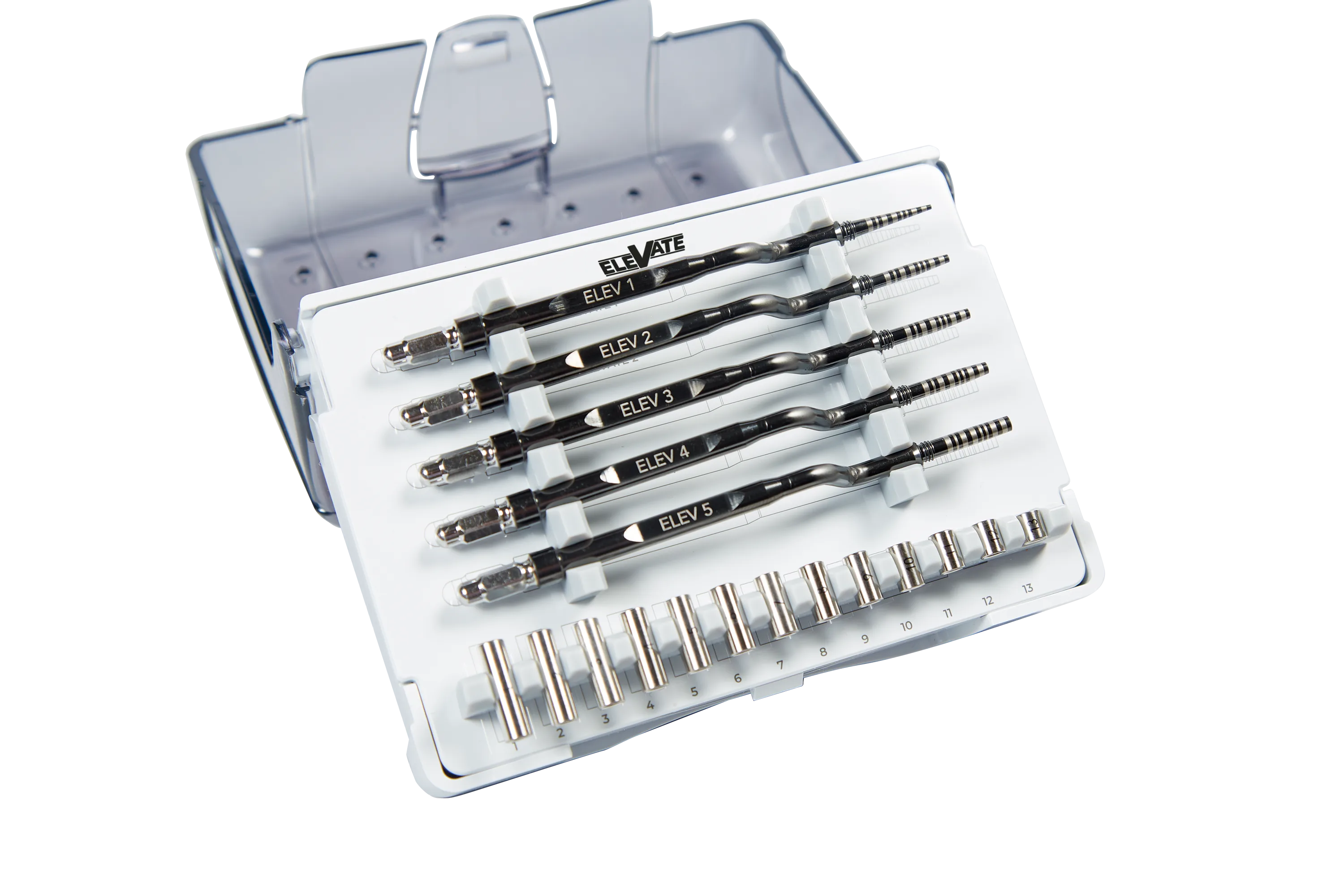 Kit Elevate - vista laterale con inserti e stop